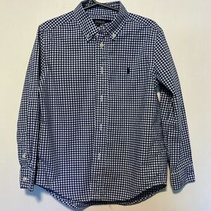 Polo Ralph Lauren Gingham Cotton Poplin Shirt Boys Size 6